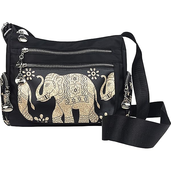 SHIDXIB 2Pcs Ethnic Style Crossbody Bag Elephant Embroidery