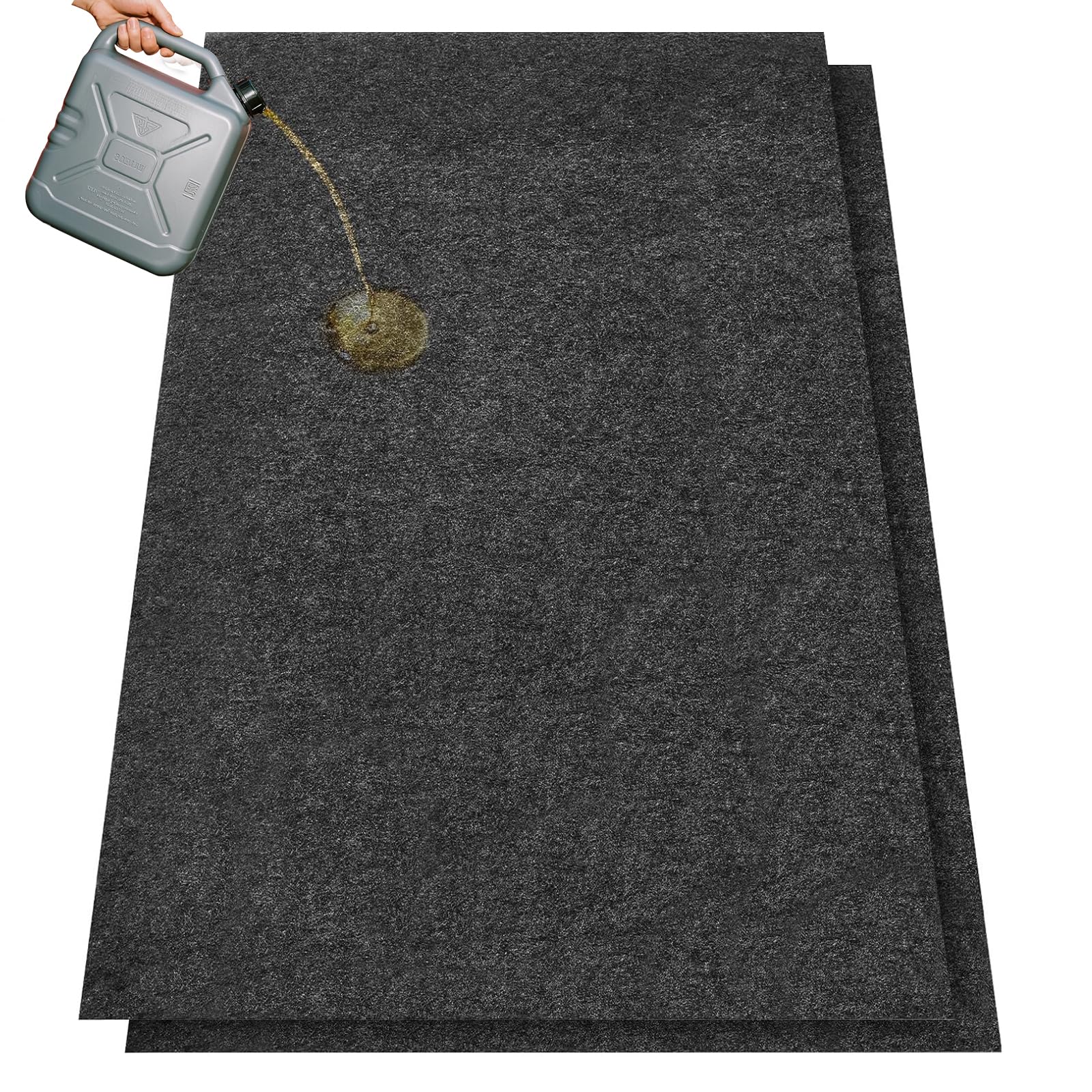 Photo 1 of *USED*
GlowShade 2 Pack Oil Spill Mat, 36 X 60 Inch Garage Floor Mat Under Car, Absorbent Oil Pads Drip Leak Mat with Weather Backing, Reusable, Washable, Non Slip, Protects Floor (2)