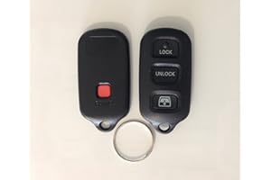 Ri-key Security- 4 Button Replacement Key Keyless Remote Shell Pad Cover Fob Case for Toyota