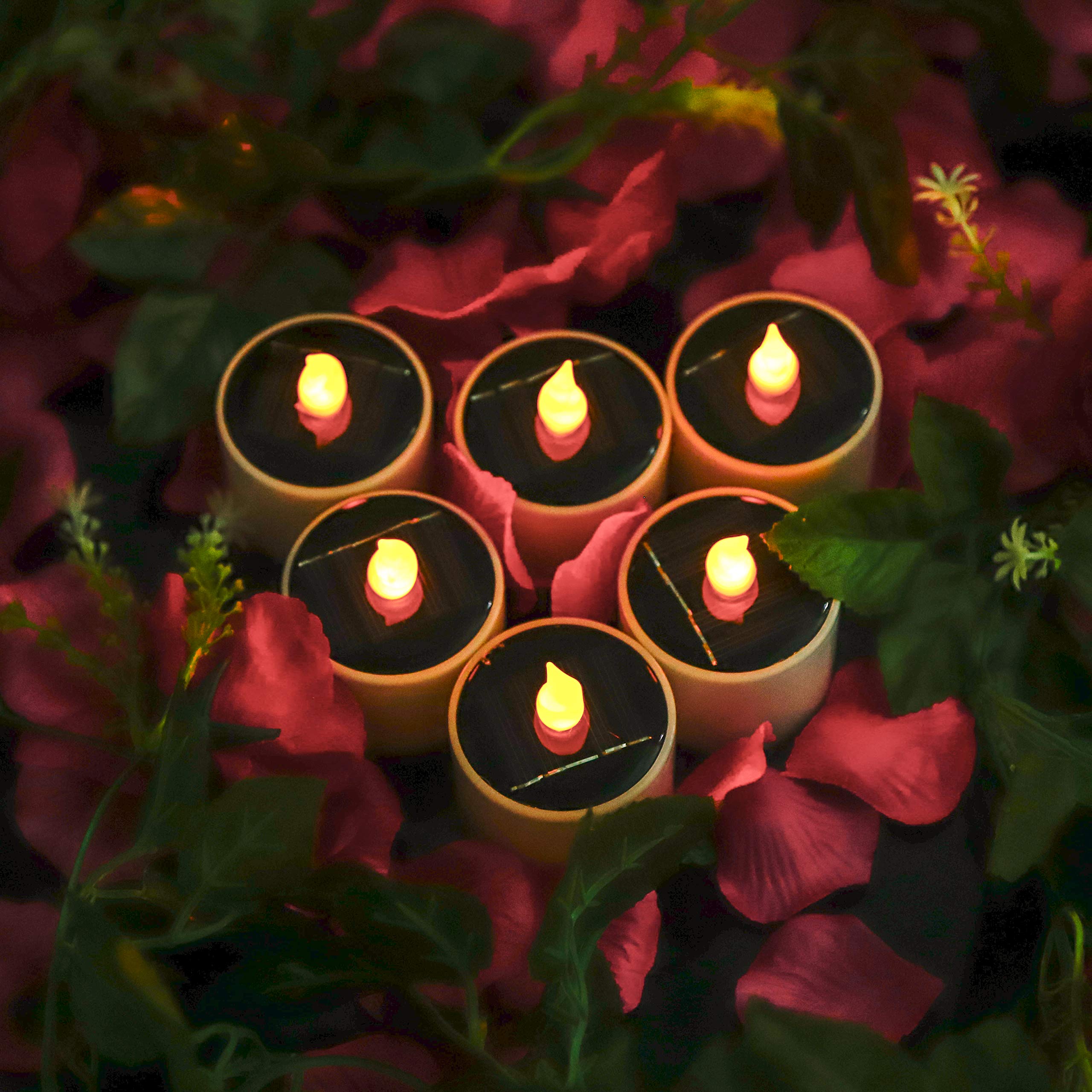 HanSemay Flameless Set of 6 Christmas Candles for home decor birthday, churches, parties and Christmas, Batteries Not Included (6pcs)