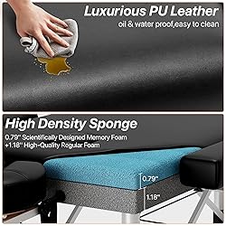 KCC Memory Foam Massage Table Premium Portable