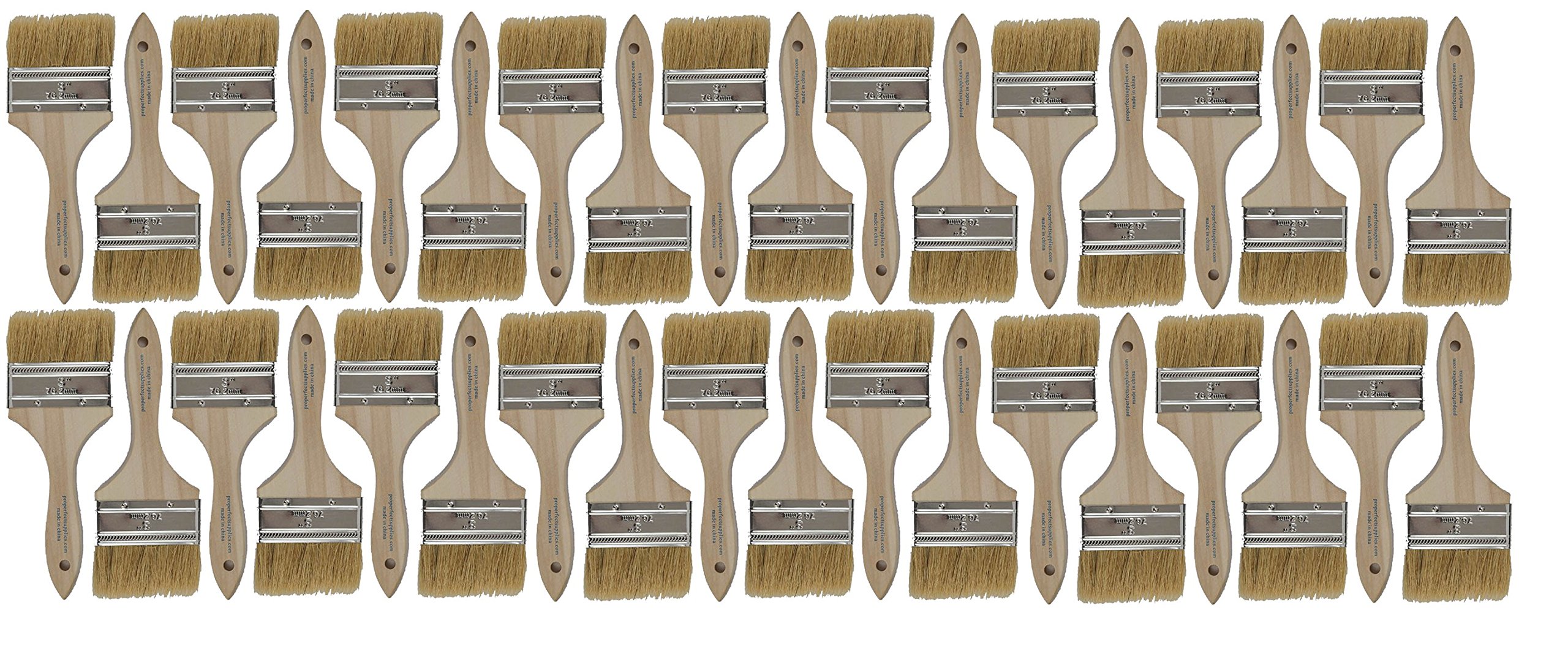 Pro Grade - Chip Paint Brushes - 36 Ea 3 Inch Chip Paint Brush