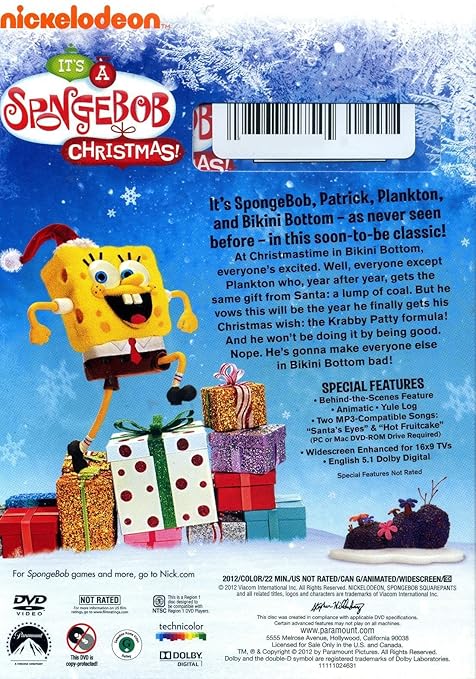 It S A Spongebob Christmas It S A Nicktoons Christmas Movies Tv Amazon Com