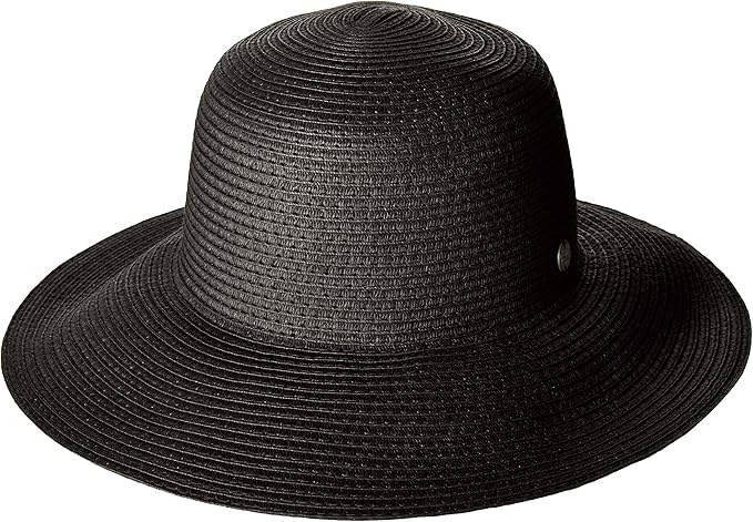 womens black floppy sun hat