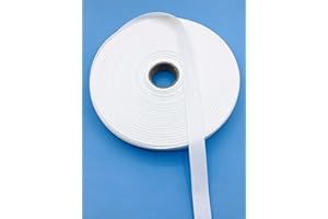 Trimplace 1" 100% Polyester Twill Tape - 25 Yards (White)