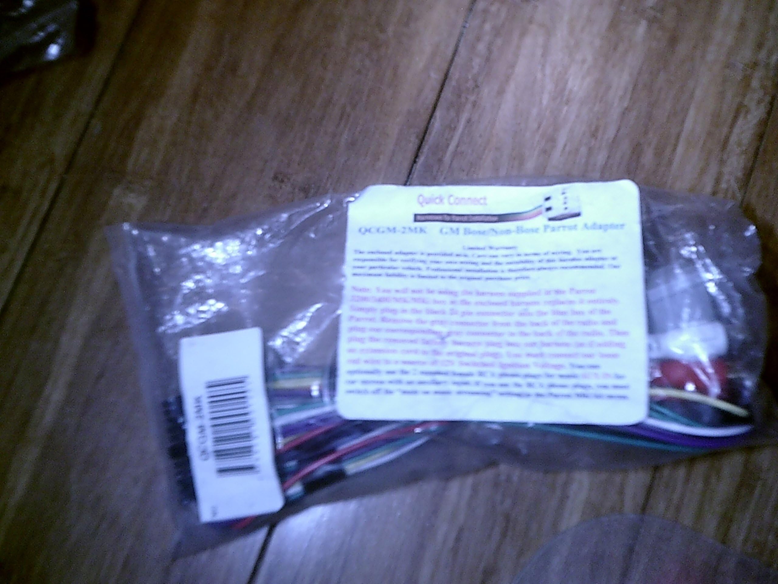 Quickconnect QCGM2MK Plug and Play Harness for Many Non Amplified GM 2002-2006 for Parrot MKi Kits (Black)