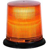 Buyers Products SL695A LED Beacon Light, 6.5" x 6.5", 10' On/Off Switch Lead, Permanent &amp; Magnetic Mount, Strobe Lights for Trucks, Emergency Lights for Vehicles