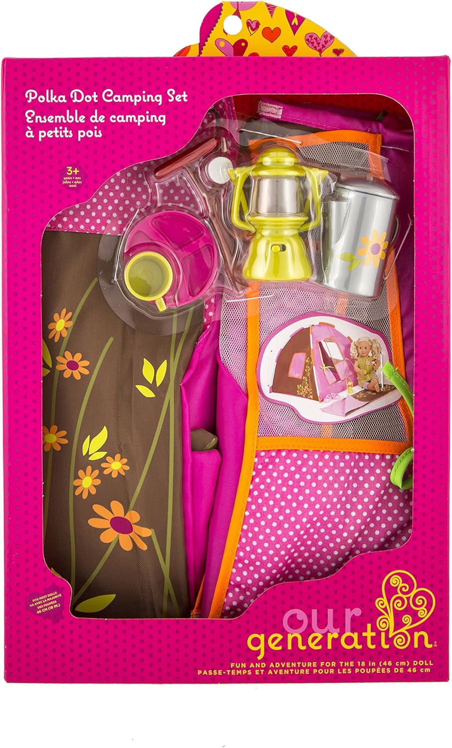 our generation polka dot camping set