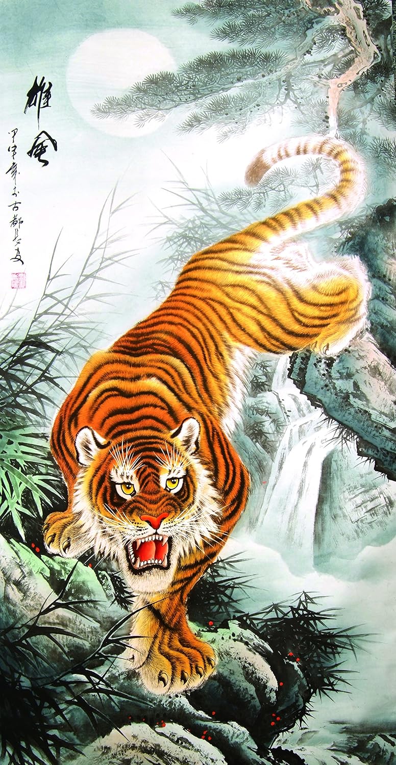 Сейрю сузаку генбу бьякко кирин. Белый тигр китайская мифология. Укиё-э тигр. Сейрю, судзаку, бьякко и генбу. Японский дракон мифология японии.