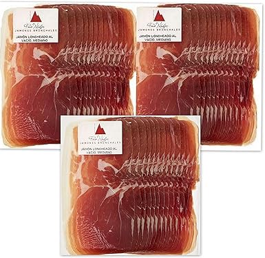 Jamones Bronchales - Jamón de Bodega Loncheado y Envasado al Vacío de Curación Natural (3): Amazon.es: Alimentación y bebidas