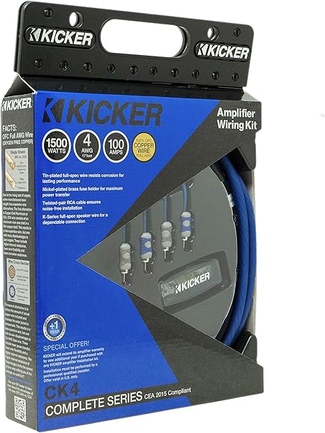 Amazon.com: Kicker 46CK4 Car Audio 4 Gauge 2 Channel - Mono Amp