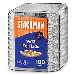 Stack Man Aluminum Lids for 9x13 Disposable