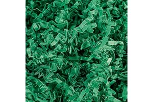 MagicWater Supply - 2 LB - Green - Crinkle Cut Paper Shred Filler great for Gift Wrapping, Basket Filling, Birthdays, Weddings, Anniversaries, Valentines Day, and other occasions