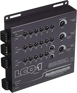 Audio Control LCQ1 Black Color 6-Channel Car Audio Line Output Converter with Equalizer