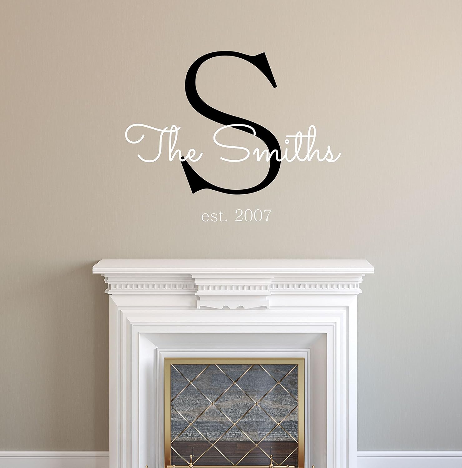 Custom Family Name Wall Decal Personalized Name Wall