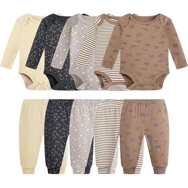Hudson Baby Bodies Unissex De Algodão Para Bebês, Floresta, 3-6