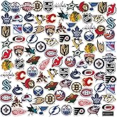 NHL All Teams Logo 100ct Vinyl Large Deluxe Stickers Variety Pack – Officially Licensed National Hockey League Collection – Laptop, Water Bottle, Scrapbooking, Tablet, Indoor/Outdoor