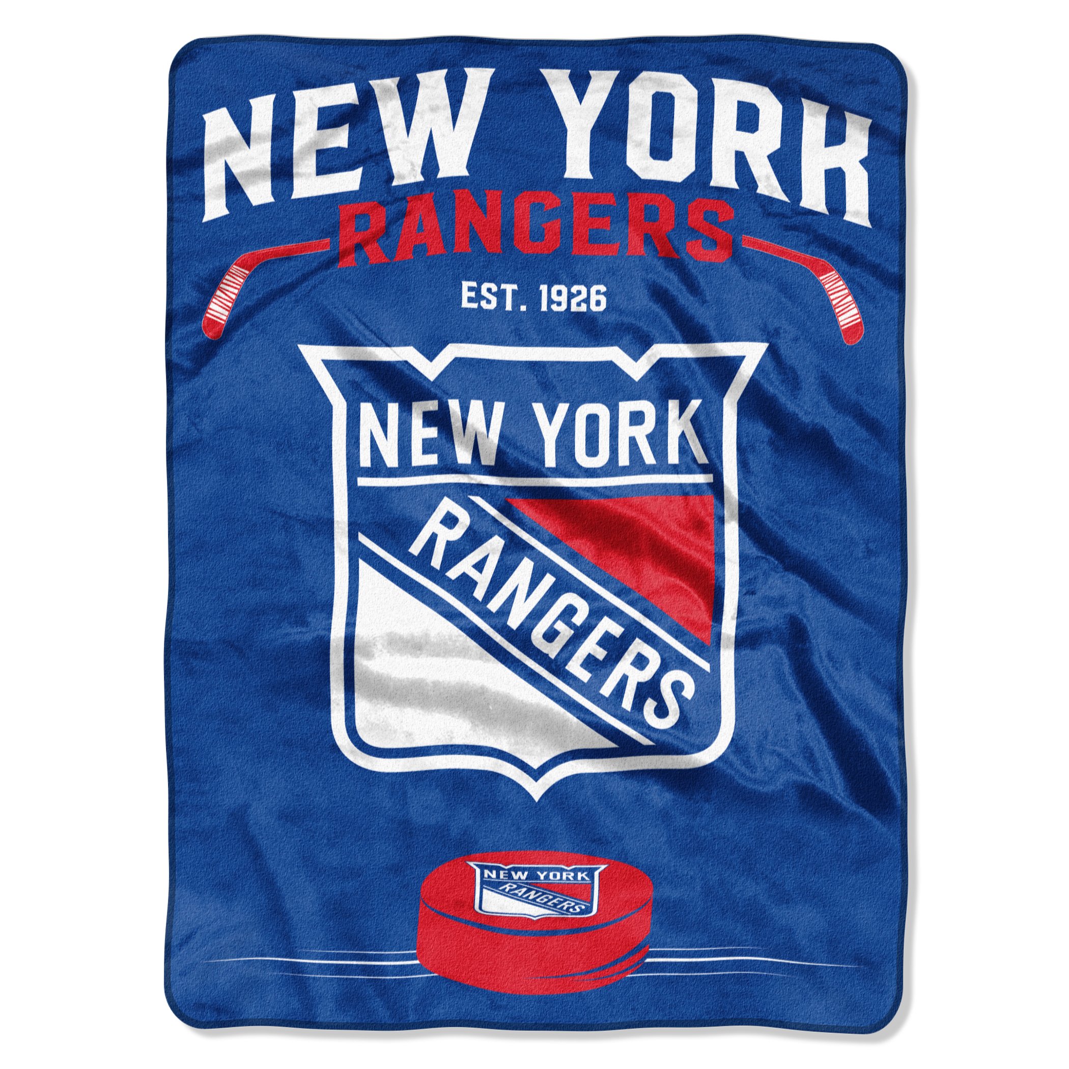Northwest NHL New York Rangers Raschel Throw Blanket, 60" x 80", Inspired Image