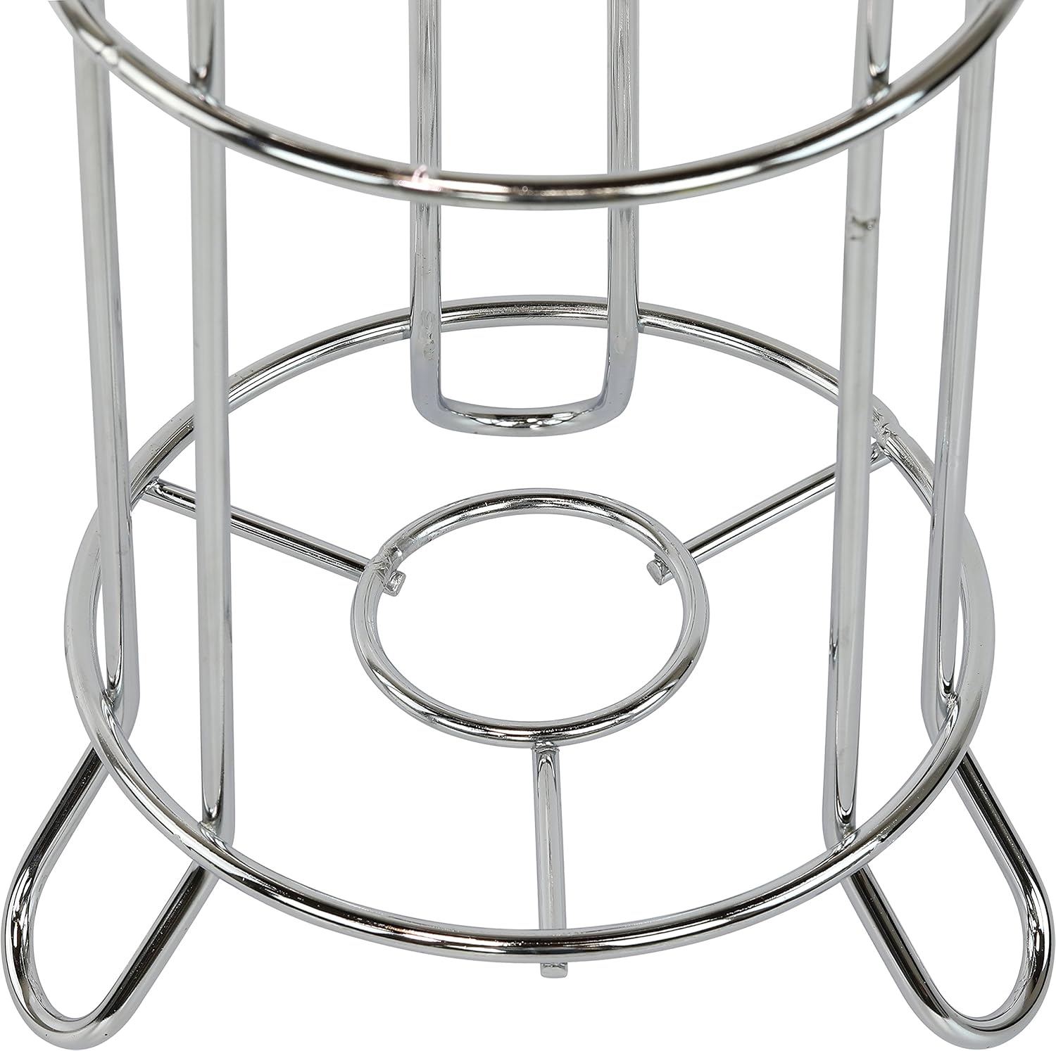 Simple Houseware Bathroom Toilet Tissue Paper Roll Storage Holder Stand, Chrome Finish: Home & Kitchen