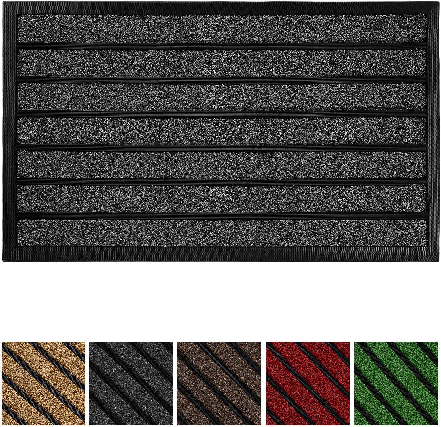 Olanly Original Durable Striped Door Mat, Indoor Outdoor