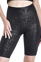 DOP DOVPOD Women's Yoga Shorts Shiny High Waist