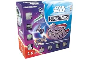 Star Wars: Super Teams Board Game (Multilingual Edition). Fast-Paced Family Strategy Race with 3D Ship Figures. Ages 7+. 2–4 