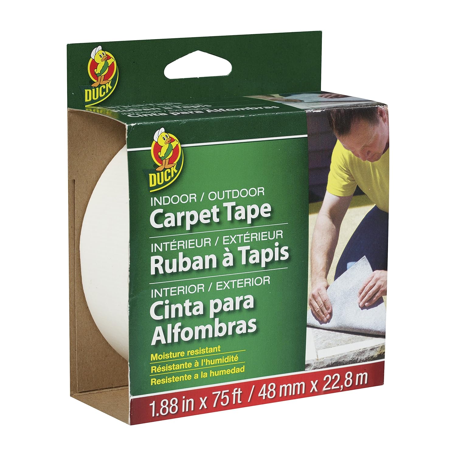 Amazoncom Duck Brand 442062 Indoor Outdoor Carpet Tape 188 Inch