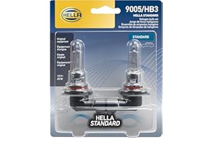 HELLA 9005TB Twin Blister Standard Halogen Bulb, 12 V, 65W, 2 Pack