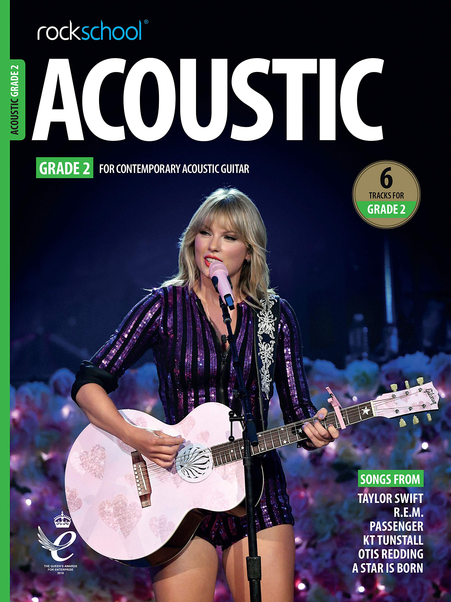 Rockschool - Acoustic Grade 2 | Guitar Sheet Music for Beginners | 6 Tracks from Iconic Rock and Pop Artists | Perfect Music Teacher Resource | Ideal Gift for Guitarists