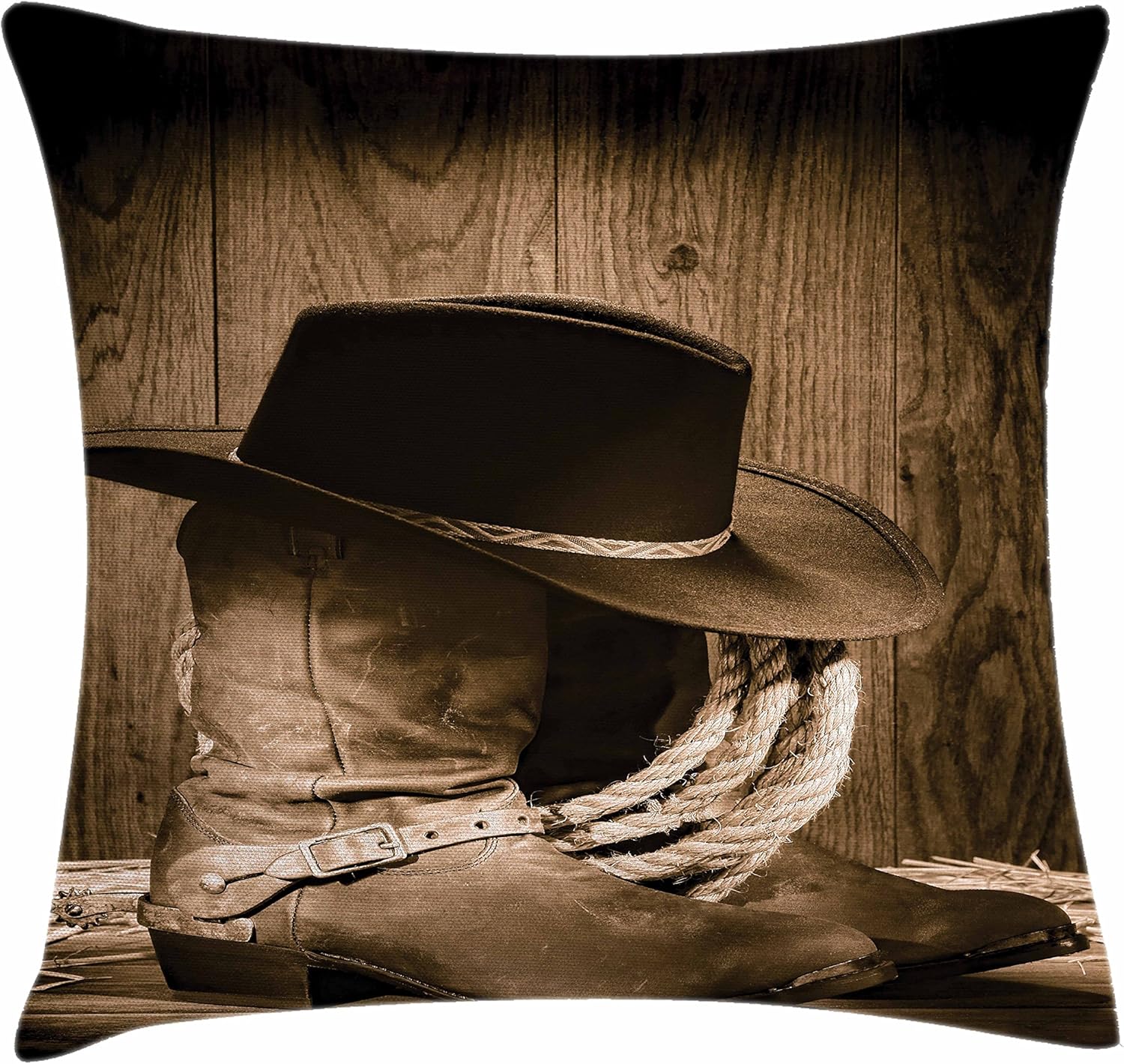 Amazon Com Ambesonne Western Throw Pillow Cushion Cover Wild