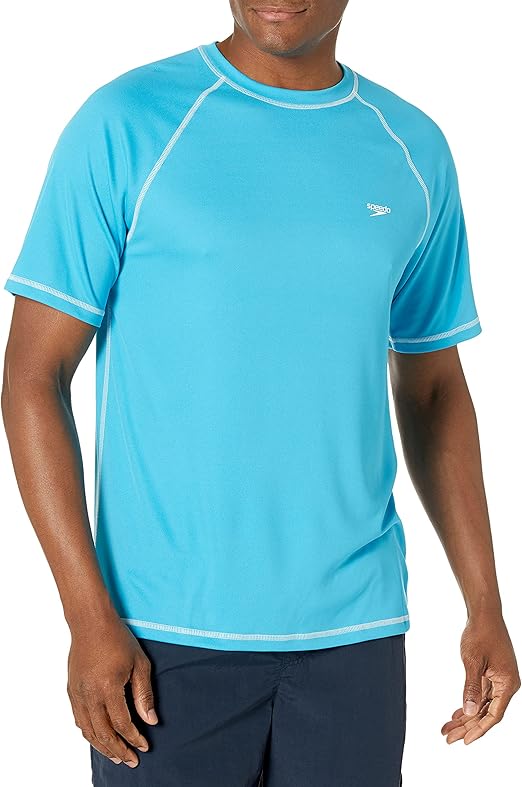 Speedo Mens Uv Swim Shirt Short Sleeve Loose Fit Easy Tee Buy Online