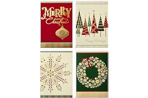 HALLMARK Image Arts Christmas Boxed Cards Assortment, Elegant Icons (4 Designs, 24 Cards with Envelopes)