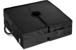 RHINO BASEMATE BaseMate Square Umbrella Base Weight, 18" ~ Fits Any Offset, Cantilever & Any Outdoor Patio Umbrella Stand ~ Easy Set up (Side-Slot Opening)