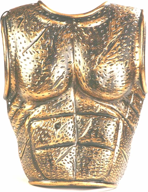 Forum 2Piece Molded Spartan Costume Armor, Bronze, One