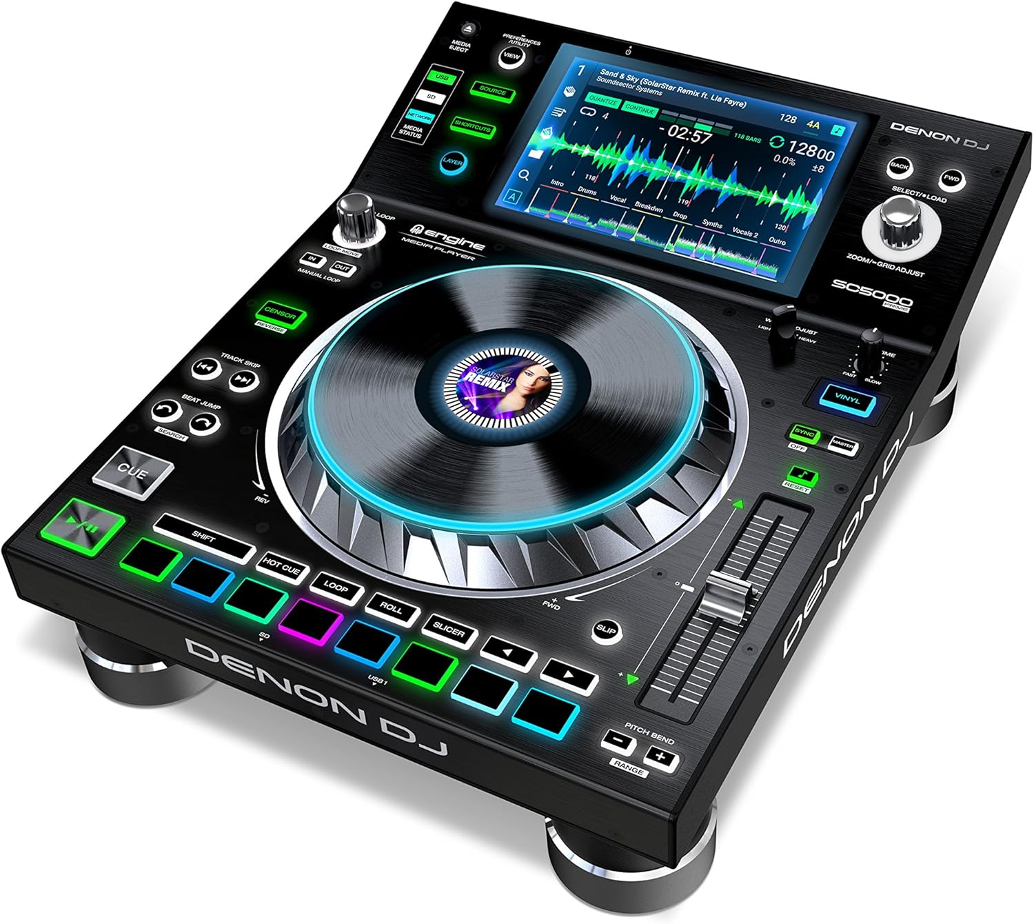 Denon DJ SC5000 Prime | Engine Media Player with 7" Multi-Touch Display