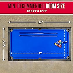 GoSports Full Size 8 ft x 4.2 ft Billiards Game