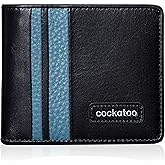 Cockatoo Men's Classic Bifold Wallets Soft Nappa Leather Passcase RFID Wallet with ID Window
