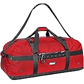 Fitdom 132L 36" Heavy Duty Extra Large Sports Gym Equipment Travel Duffel Bag W/Adjustable Shoulder & Compression Straps. Perfect for Soccer Baseball Basketball Hockey Football Team Coaches & More