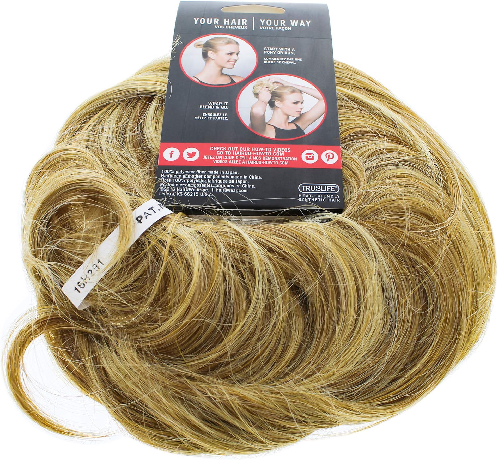 HairDo Style-a-do And Mini-do Duo Pack - R25 Ginger Blonde for Women 2 Pc Hair Wrap, one size