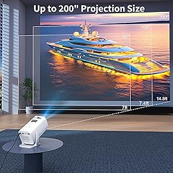 Mini Projector, Portable Outdoor Projector 4K