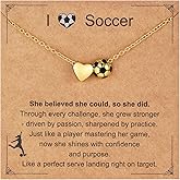 Drogomen Volleyball Soccer Softball Football Necklace for Girls & Women Faith Cross Pendant Sports Accessories Christian Christmas Birthday Gifts for Teens Team Players Lovers