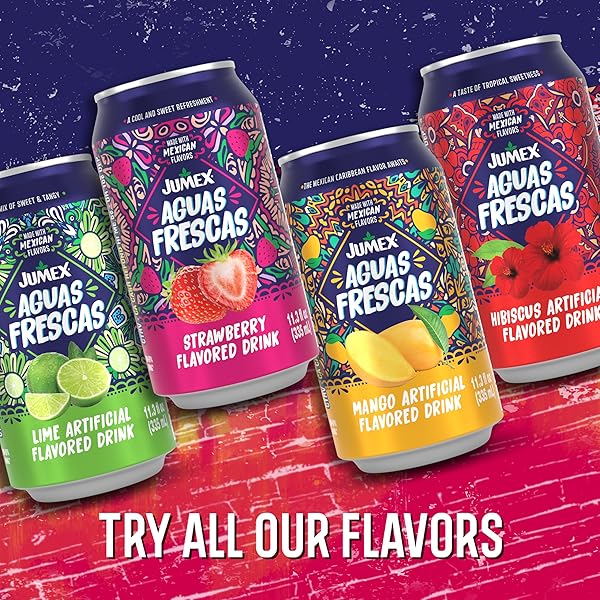 JUMEX AGUAS FRESCAS STRAWBERRY – CLASSIC MEXICAN SOFT DRINKS – STRAWBERRY DRINK FOR COCKTAIL MIXERS & MEXICAN FOOD – FRUIT FLAVORED WATER – NON CARBONATED NON ALCOHOLIC BEVERAGES – 11.3OZ, 24 PACK