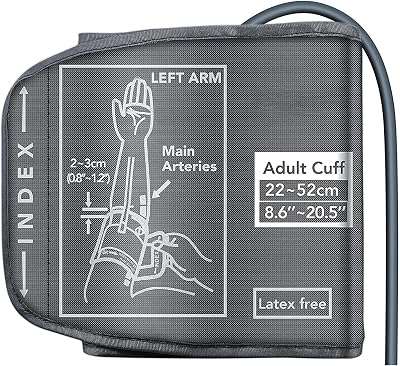 Qutryven Extra Large Blood Pressure Cuff 22-52CM Adjustable XL