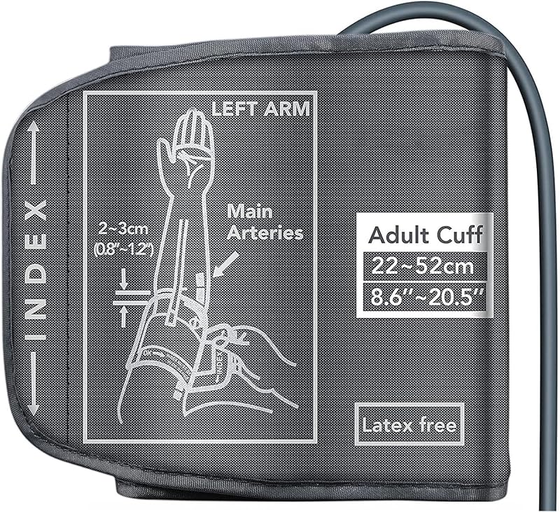 Qutryven Extra Large Blood Pressure Cuff 22-52CM Adjustable XL