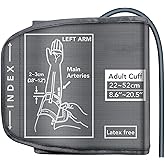 Replacement Extra Large Cuff for Omron BP Monitors 22-52CM Big Arm - Adjustable XL Blood Pressure Cuff, Includes 6 Universal Interface, Blood Pressure Monitors Large Cuff Compatible