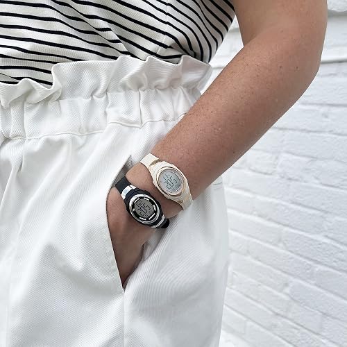Women\'s Digital Chronograph Resin Strap Watch, 45/7034 Blush Pink/Rose Gold Amazon.com: Armitron Sport Women main image 4