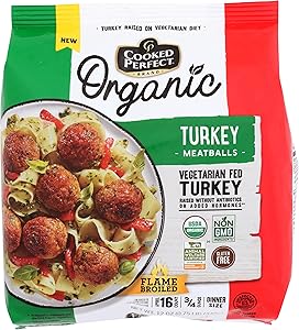 Cooked Perfect, Organic Turkey Meatball Step 2, 12 Ounce