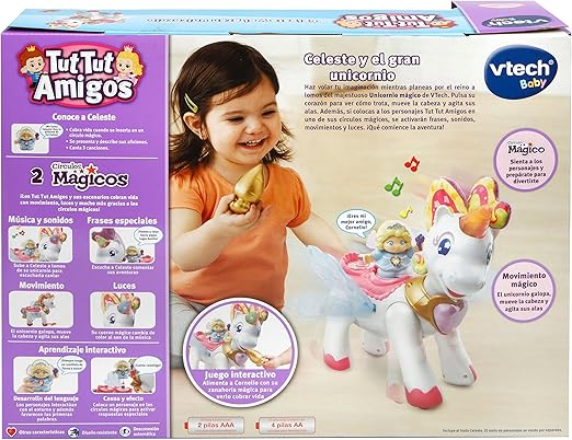 Amazon.com: TUT TUT Friends - Violeta y el gran unicornio, muñeco de nieve (VTech 3480177422): Toys \u0026 Games