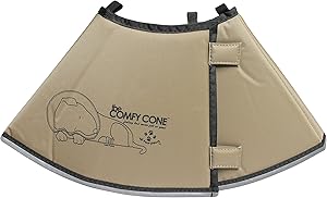 The Original Comfy Cone, Soft Pet Recovery Collar with Removable Stays