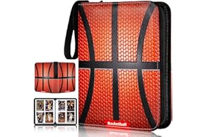 RONMONG Basketball Card Binder,2024-2025 Sports Trading Card with Sleeves Holder Album,440 Pockets Basketball Card Holder Sheets Display Storage Protectors for Collectors Boys and Girls Gift